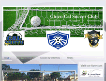 Tablet Screenshot of chicocalsoccer.org
